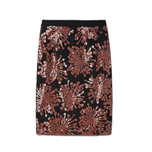 Boden Dresses & Skirts - Boden sequin party copper black pencil skirt